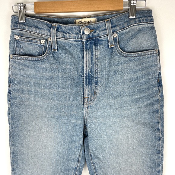 Madewell The Perfect Vintage Jean In Bainton Wash Raw Hem Edition Size 27 New - Picture 4 of 14